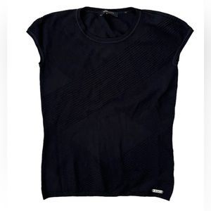 BCBGMaxAzria | Black Short Sleeve Top